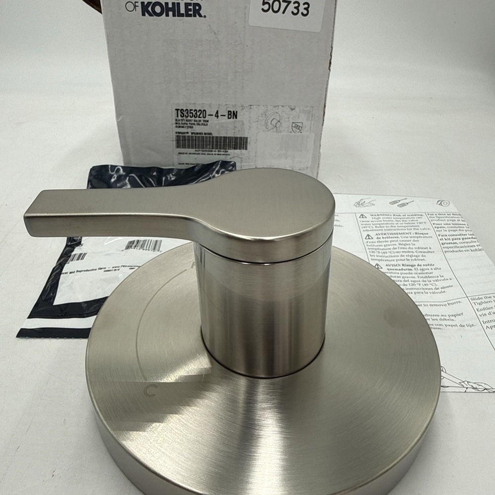 KOHLER TS35320-4-BN Elate RiteTemp Shower Valve Trim Brushed Nickel
